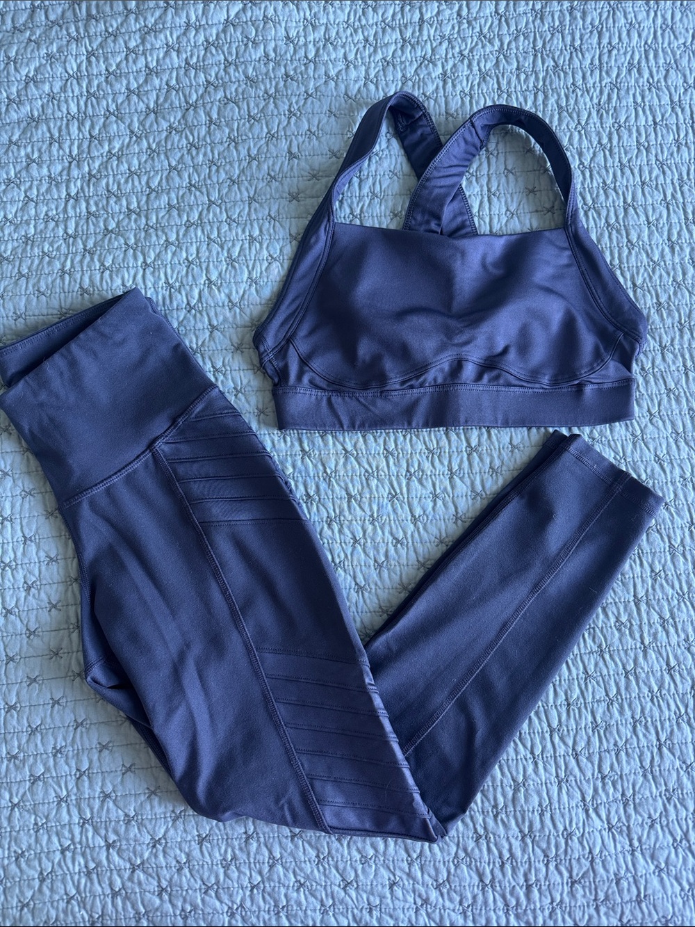 Old Navy Activewear Set Moto Leggings S & Sports Bra M Purple Plum